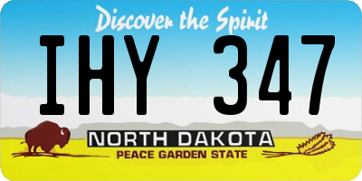ND license plate IHY347