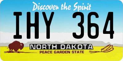 ND license plate IHY364