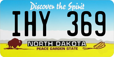 ND license plate IHY369