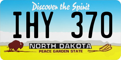 ND license plate IHY370