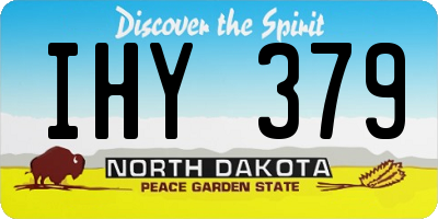 ND license plate IHY379