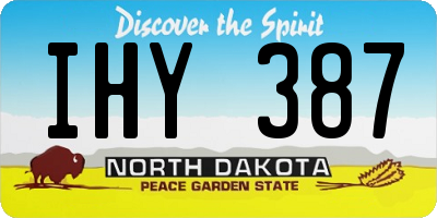 ND license plate IHY387