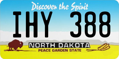 ND license plate IHY388