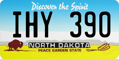 ND license plate IHY390