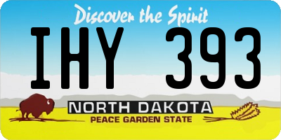 ND license plate IHY393