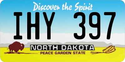 ND license plate IHY397