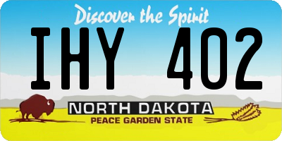 ND license plate IHY402
