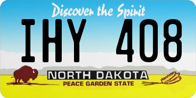 ND license plate IHY408