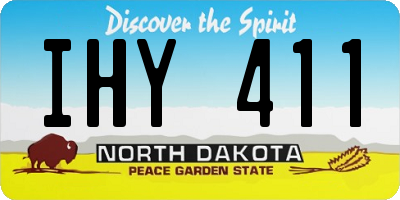 ND license plate IHY411