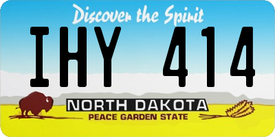 ND license plate IHY414