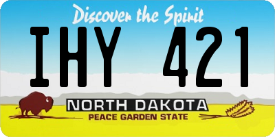 ND license plate IHY421