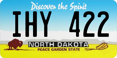 ND license plate IHY422