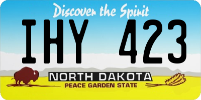 ND license plate IHY423