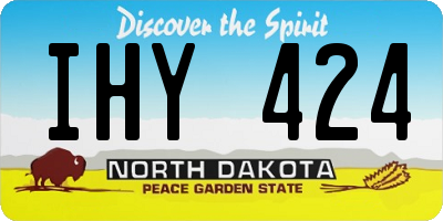 ND license plate IHY424