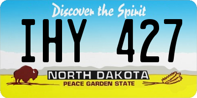 ND license plate IHY427