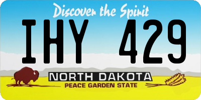 ND license plate IHY429