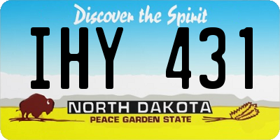 ND license plate IHY431