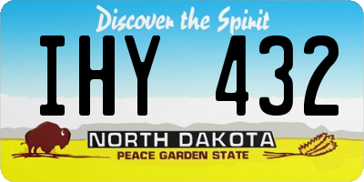 ND license plate IHY432