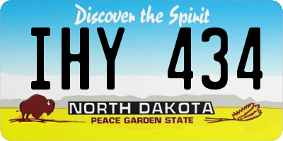 ND license plate IHY434