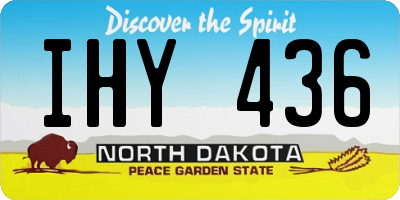 ND license plate IHY436