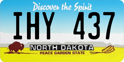 ND license plate IHY437
