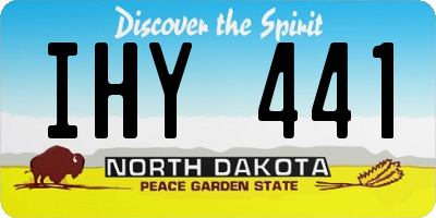 ND license plate IHY441