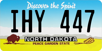 ND license plate IHY447