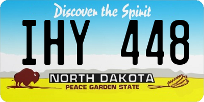 ND license plate IHY448