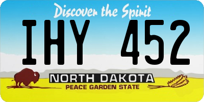 ND license plate IHY452
