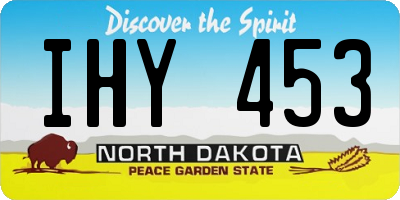 ND license plate IHY453