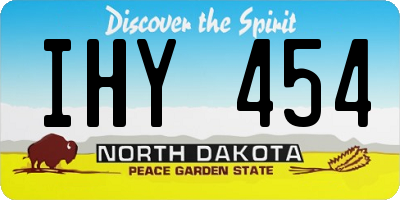 ND license plate IHY454