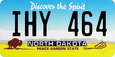 ND license plate IHY464