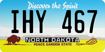 ND license plate IHY467