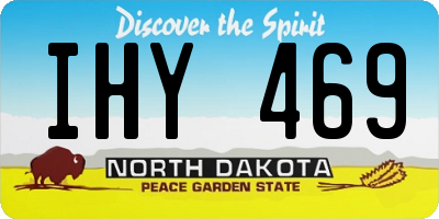 ND license plate IHY469