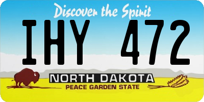 ND license plate IHY472