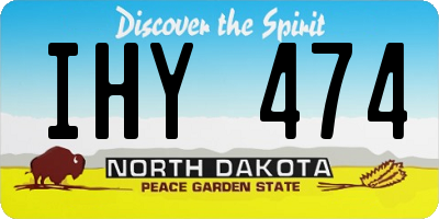 ND license plate IHY474