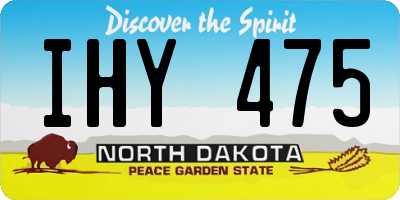 ND license plate IHY475