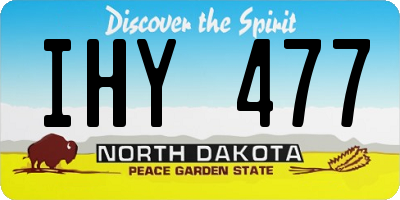 ND license plate IHY477