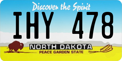 ND license plate IHY478