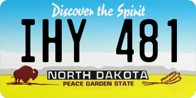 ND license plate IHY481