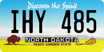 ND license plate IHY485