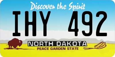 ND license plate IHY492