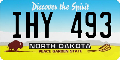 ND license plate IHY493