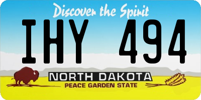 ND license plate IHY494