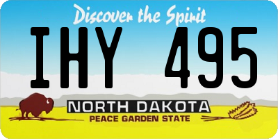 ND license plate IHY495