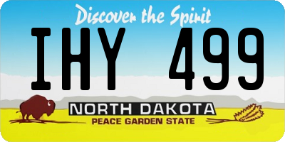 ND license plate IHY499
