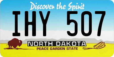 ND license plate IHY507