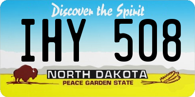 ND license plate IHY508