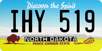 ND license plate IHY519