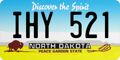 ND license plate IHY521